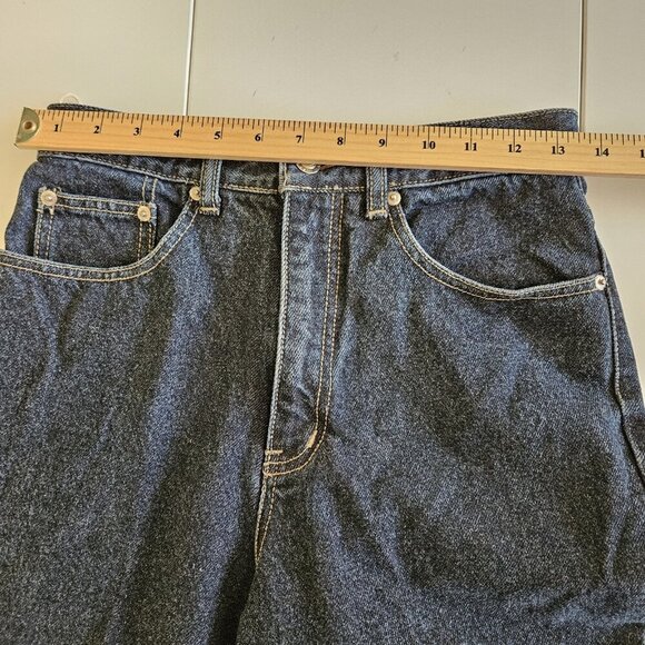 Lawman VTG Jeans Mens 28x30 Black Back Logo Cotton Rigid Denim  Western Ranch - Picture 4 of 16